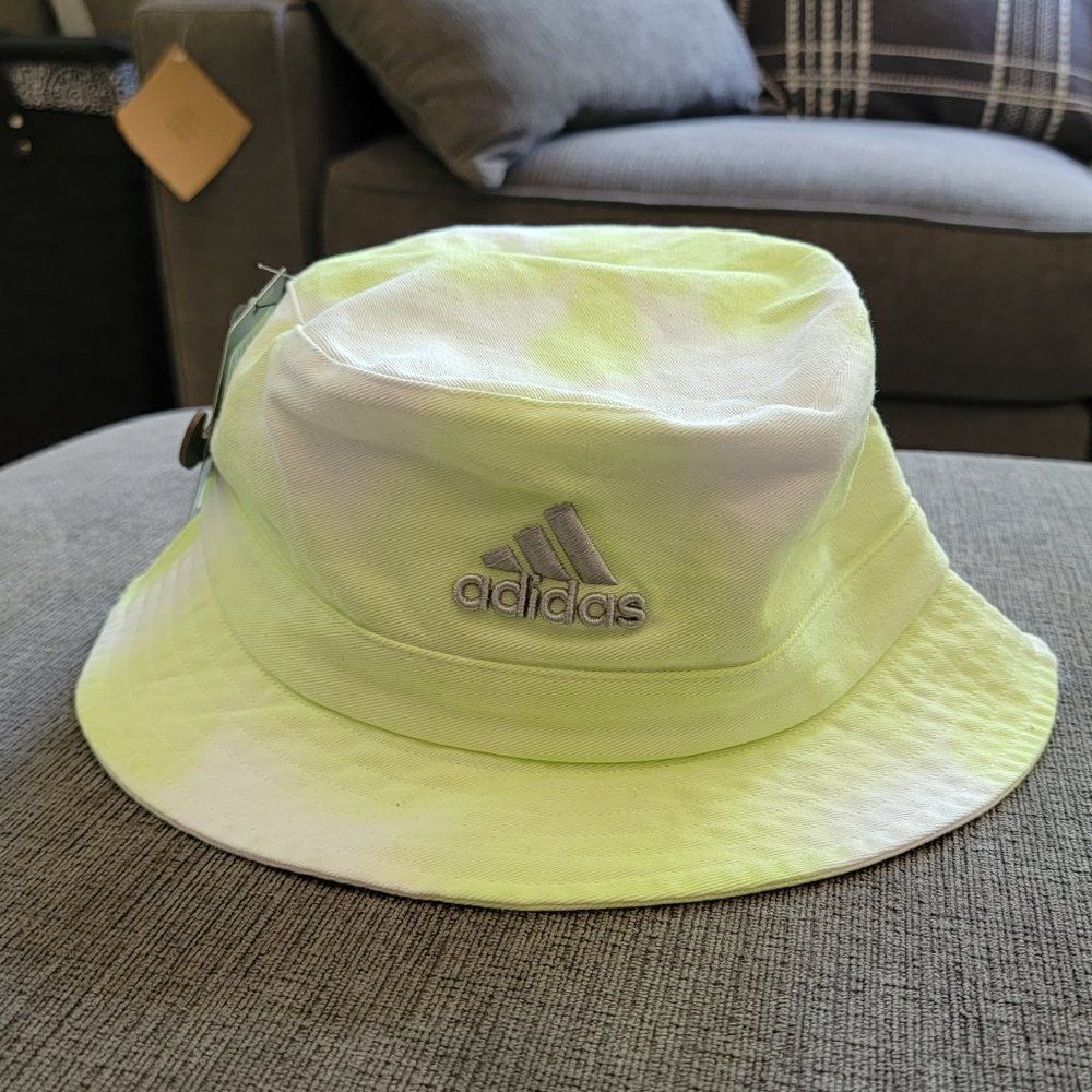 Adidas tie-dyed 100% Cotton Color Wash Bucket Hat Size OS